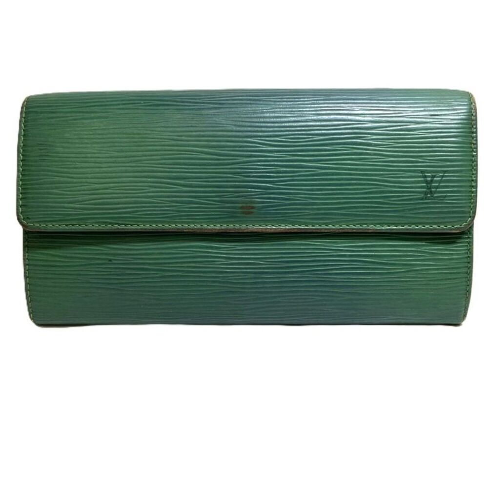 Louis Vuitton Pochette Portefeuille Crédit Epi Long Wallet
